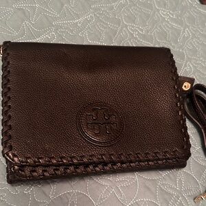 Tory Burch Black  Leather Crossbody